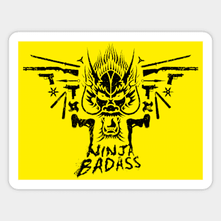 Ninja Badass Logo 2 Magnet